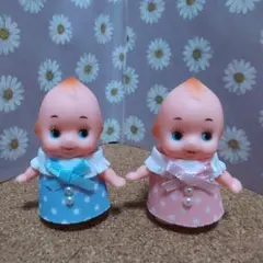 5センチドール　服　ミニチュアドール服　水玉ワンピースセット