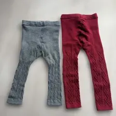 UNIQLO ベビー レギンス 2色セット 80-100cm