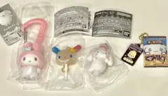 【マイメロ・ウサハナ・シナモン】 カラビナキャンディチャームライブキャラクター