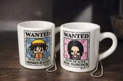 ワンピース ミニマグカップ ルフィ ボア・ハンコック 2点セット