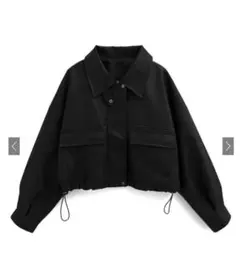 襟2Wayヴィンテージレザージャケット　ブラック グレイル