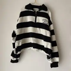 フリース キッズ 長袖 140 ボーダー 韓国 salvia.jr チャック