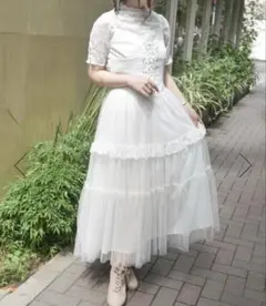 アクシーズファム コルセット風編上ジャンスカ