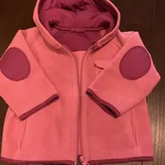 ユニクロ　90 ボア　フリース　ジャンパー　アウター　上着　ピンク　秋冬