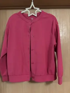 【kids】UNIQLO ピンク カーディガン 120サイズ