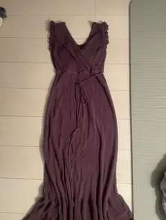 スナイデルホーム ワンピース ボルドー パープル ニット ノースリーブ