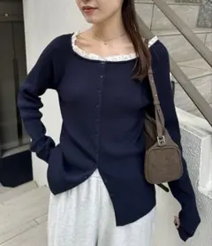 衿フリルカーディガン ummのサムネイル