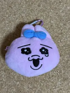 【新品】おぱんちゅうさぎ　カラビナ付き　ぬいぐるみ　ファスナー