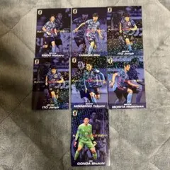 サッカー日本代表チップス　レアカード　セット
