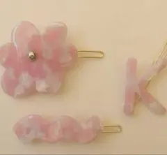 新品　rosymonster ヘアピンセット ピンク　K