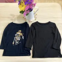 超極暖 極暖 100 2枚セット ヒートテック 肌着 黒 ブラック ユニクロ