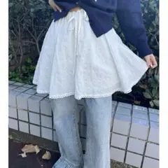 コットンレーススカート