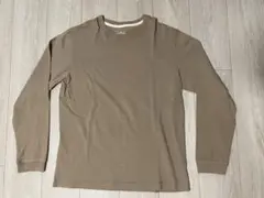 MUJI 長袖Tシャツ Lサイズ ベージュ