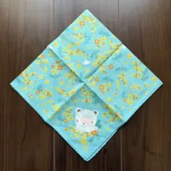 【新品　タグ付き】ファミリア　バンダナ　ハンカチ　ミモザ