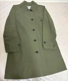 MHL. コットン ステンカラーコート カーキ サイズⅠ ベルト付き - メルカリ