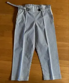 Stella McCartney H&M ワイドパンツ ストライプ サイドライン - メルカリ