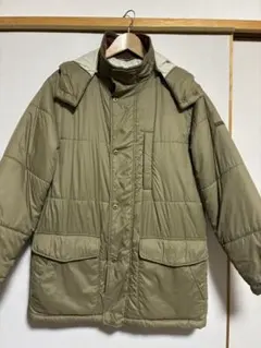 軽量　Crocodile クロコダイル フード付き 中綿ジャケット カーキ M