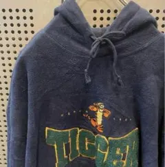 古着　ヴィンテージ　フリース　フリースパーカー　Disney ディズニー　刺繍