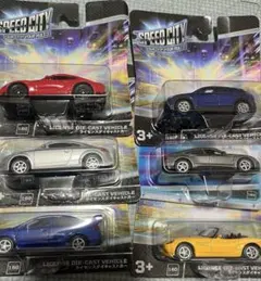 スピードシティ　ライセンスダイキャストカー　6個セット