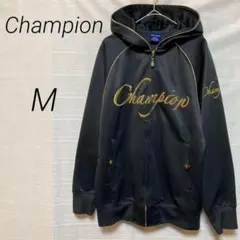 Champion チャンピオン　トラックジャケット　ロゴ刺繍　フルジップ　M