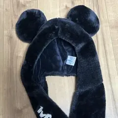 ミッキー　マフラーファンキャップ　マフラーキャップ　ディズニー