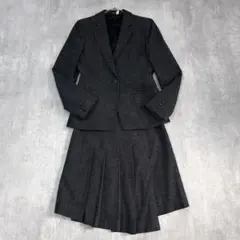 C507 良品 コムサデモード カシミヤ混 スカートスーツ 上下 9号 ツイード