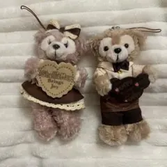 ダッフィー&シェリーメイ　スイートダッフィー　バレンタイン　ぬいぐる