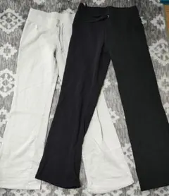 H&M キッズ スパッツ ブラック ホワイト S/M