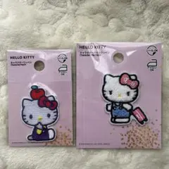 ハローキティ　ワッペン　２点セット