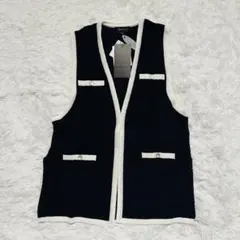 新品・タグ付き✨️Reflect（リフレクト）ニットベスト M ネイビー