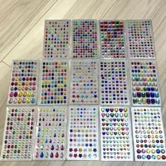 【新品未開封】シール帳 平成 ラインストーン シール 14枚セット ネイルパーツ