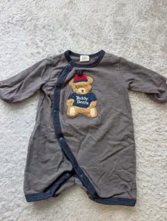 Teddy Bear ロンパース 60-70 グレー