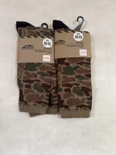 VANS 迷彩柄ソックス 10-13 25-27cm カモフラ　新品　靴下