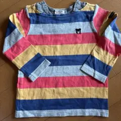 DOUBLE.B ストライプ長袖Tシャツ 90