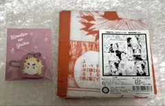 鬼滅の刃 ジャンプショップ　 合皮チャーム ＆泣けるハンカチ　煉獄杏寿郎