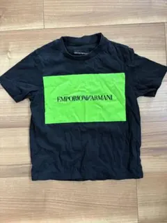 EMPORIO ARMANI 黒緑 Tシャツ 4A 106cm