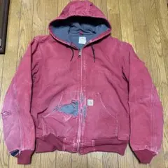 レア DKR Carhartt アクティブジャケット M フェード ボロ 赤