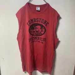 ジャージーズ　プリントデザイン　タンクトップ　ノースリーブTシャツ