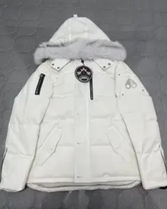 Moose Knuckles 2WAY ホワイト ダウンジャケット Mサイズ