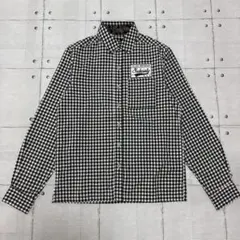 Subciety ギンガムチェック ロゴワッペン コットンシャツ S〜M 古着
