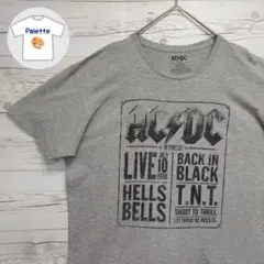 AC/DC　代表曲　ポスター風　バンドT　バンT　音楽　ロック　海外古着　2XL