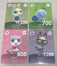 あつまれどうぶつの森 amiboカード ジャック ミッチェル セット - メルカリ