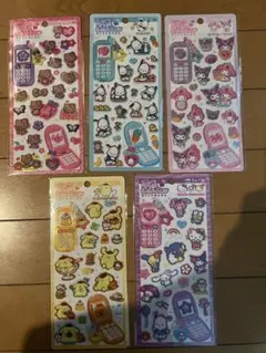 平成はっぴーフォン　サンリオ　5枚　セット