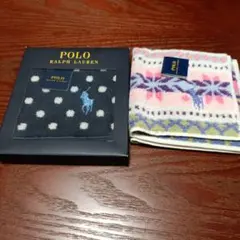 新品未使用Polo Ralph Lauren タオルハンカチ 2枚セット