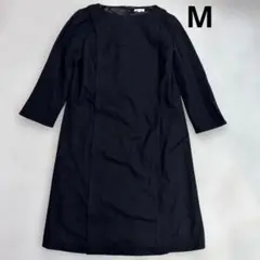 マッキントッシュフィロソフィー　ウールワンピース　ブラック　Mサイズ　日本製