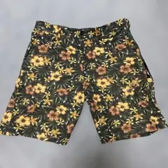 最終値下げY-3 ロゴプリント 切替 花柄 アロハ ハーフショート パンツ Mのサムネイル