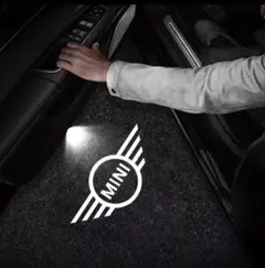 MINI用 LEDドアプロジェクター カーテシランプ ロゴ照射 2個セットF6