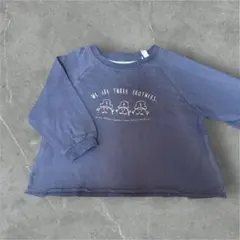 バースデイ　tete a tete トレーナー　90cm くすみブルー