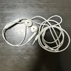 ホワイト 有線イヤフォン 3.5mmジャック