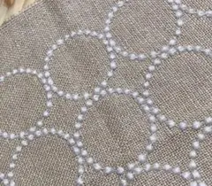 ミナペルホネン　tambourine 生地 ハギレ ベージュ×ベージュ　希少